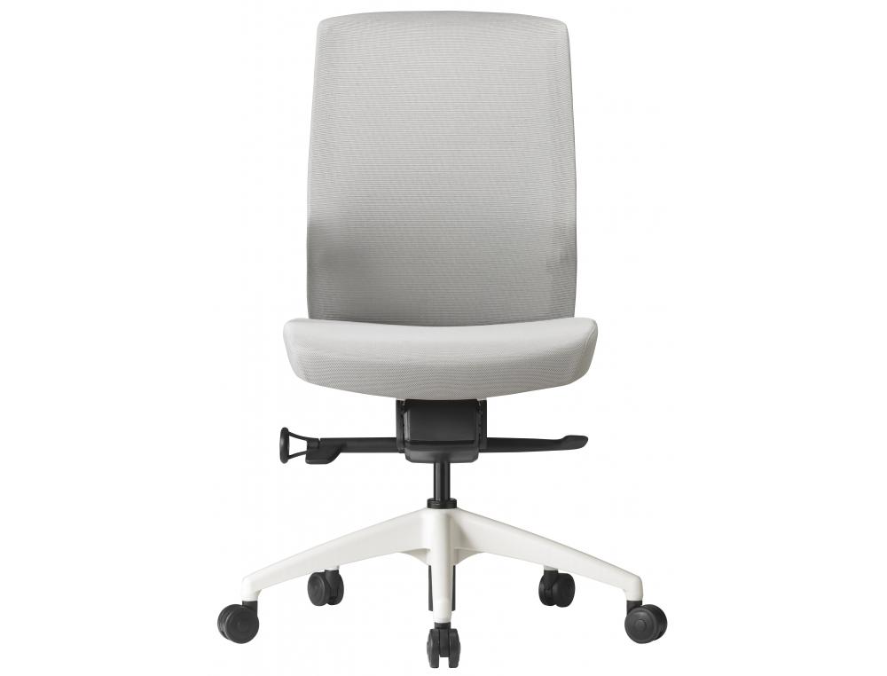 FAUTEUIL RESILLE ALBAN NOIR/BLFAUTEUIL DE BUREAU MTGA 30X PIETEMENT BLANC / TISSU GRIS